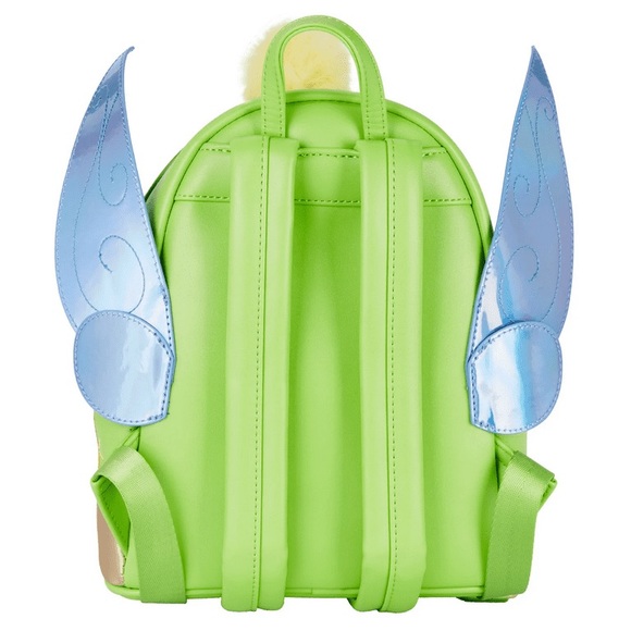 Loungefly Disney Tinkerbell Iridescent Holo Holographic Wings Pom Pom Backpack main image 13